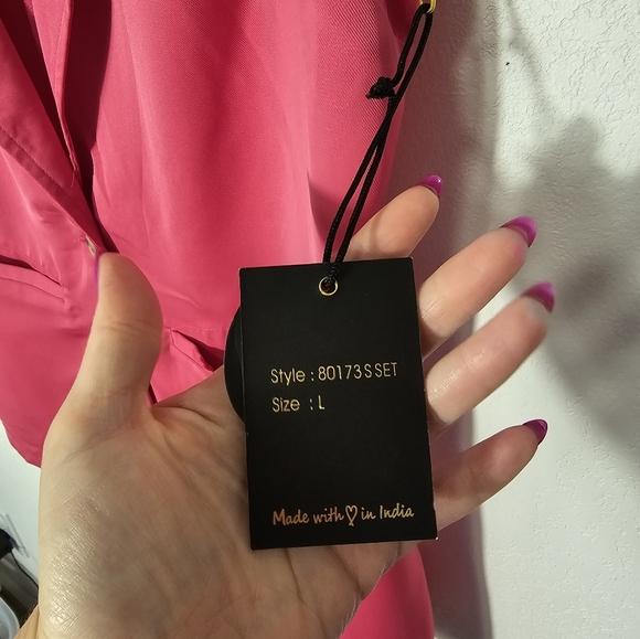 Japna Women's Pink Sleeveless Blazer *Only Blazer Size Large NWT - Picture 3 of 7